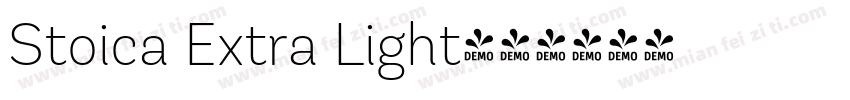 Stoica Extra Light字体转换